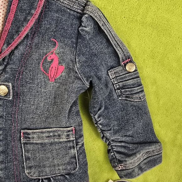 NWT 3T Girls Denim Jacket Babyphat Girlz - Picture 3 of 6